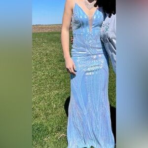 Elegant Blue Evening Gown